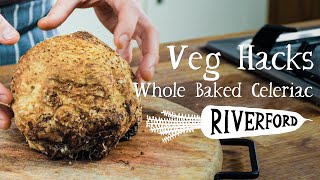 Whole Baked Celeriac  The Perfect Meal  VEG HACKS [upl. by Nylleoj432]