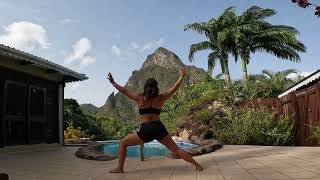 Yoga  Stonefield Villa Resort  Soufriere St Lucia  Marcus King Band  Beautiful Stranger [upl. by Yerac]