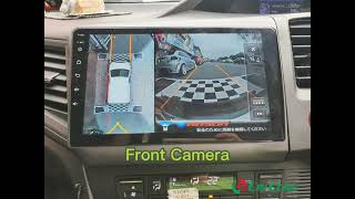 Civic Fb 360 Surround Camera amp Android Player 9quot Monitor Ips Screen [upl. by Sadira]