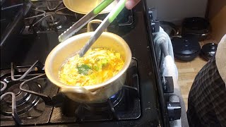 Egg Vegetable Ramen cooking show [upl. by Calendra754]