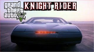 Grand Theft Auto V Knight Rider KITT Test Turbo Boost [upl. by Miltie]