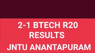 JNTUA 21 BTECH R20 RESULTS jntua [upl. by Aeniah]