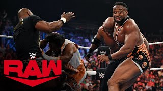 New Day and former Hurt Business members join Big E vs Lashley WWE Title melee Raw Sept 27 2021 [upl. by Wie373]