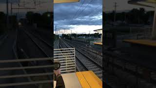 Acela train passing Mansfield 150 mph at evening time [upl. by Ber]