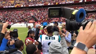 Cam Newton and Josh Norman meet after game [upl. by Ruyle]