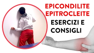 🆘 EPITROCLEITE ED EPICONDILITE ⛑ RIMEDI ED ESERCIZI PER MALE AL GOMITO [upl. by Ytsirhk451]