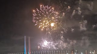 Melbourne fireworks 2024 [upl. by Worrad]