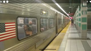 PATCO High Speed Line Westbound Local Train Ride from Lindenwold NJ to 8thMarket Streets PA [upl. by Arrais]