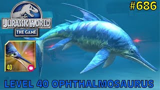 Level 40 Ophthalmosaurus  Jurassic World The Game  EP 686 [upl. by Aelc963]