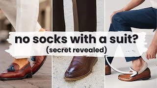 Master the Sockless Look The NoSocks Suit Trend Decoded [upl. by Batruk989]