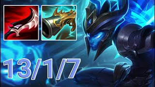 Lethality Kalista Mid VS VelKoz  EUW Diamond Patch 1311 [upl. by Illac]