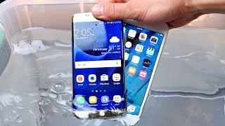 Samsung Galaxy S7 vs iPhone 6S Water Test Actually Waterproof [upl. by Barbarese352]