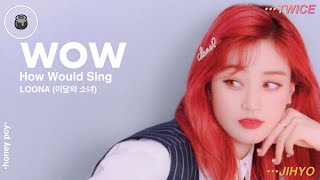 How Would TWICE 트와이스 Sing LOONA 이달의 소녀 Wow  Line Distribution [upl. by Chabot874]