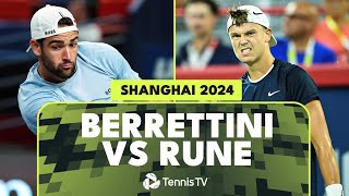 Matteo Berrettini vs Holger Rune Match Highlights  Shanghai 2024 [upl. by Laws]