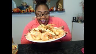 King crab amp Shrimp Mukbang [upl. by Gillian]