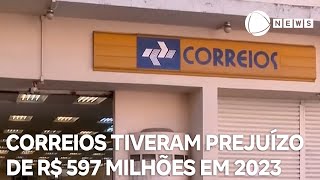 Correios tiveram prejuízo de R 597 milhões em 2023 [upl. by Neirad724]