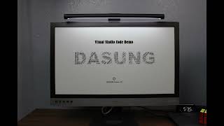 Dasung Paperlike 253  253quot EInk Monitor  Visual Studio Code [upl. by Htebiram]