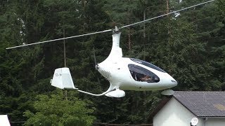 Gyrocoptair AutoGyro Cavalon takeoff at Airfield Ferlach  DMCAV [upl. by Idnil700]