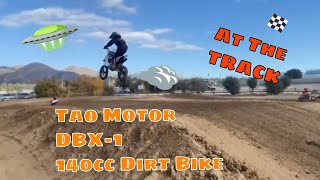 Tao Motor DBX1 140cc Dirt bike at the Track taomotor taotao taomotorfamily 140c dirtbike dirt [upl. by Daile]