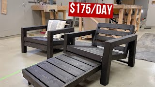 Outdoor Lounge Chair⏐Woodworking Projects That Sell [upl. by Gainer]