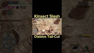 Insect Glaive Kinsect Slash Clean Tail Cut x Diablos monsterhunter insectglaive mhrise ig [upl. by Otnas]