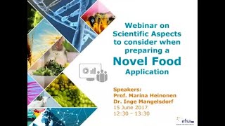 Webinar Scientific aspects to consider when preparing a novel food application [upl. by Hewart]