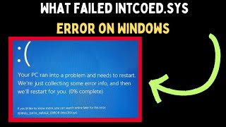 How to Fix What Failed IntcOEDsys Error on Windows 11 [upl. by Oicelem]