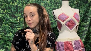 ASMR My First Crochet Outfit I am so proud 🥹 [upl. by Martijn]