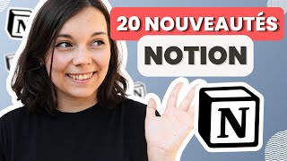 Metstoi à jour sur NOTION 📰 Mon TOP 20 des nouveautés pour démarrer 2024 🔥 [upl. by Nayk326]