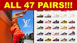 The Entire Louis Vuitton x Nike AF1 x Virgil Abloh Collection [upl. by Anaeco]