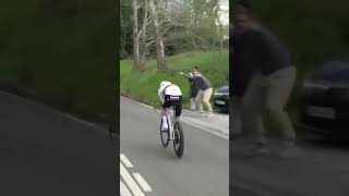 Evenepoel crashes but still puts in a strong performance at Itzulia Basque Country 🇪🇸 cycling [upl. by Barthel]