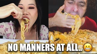 Mukbangers who have absolutely NO manners [upl. by Adlitam]