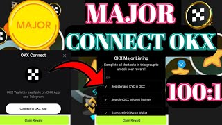 Major Point Convert। Major OKX Wallet । Major Airdrop Eligible। Major Wallet Connect। Major Mining [upl. by Raybourne]