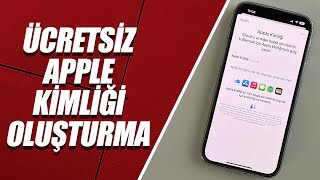 ÜCRETSİZ APPLE KİMLİĞİ OLUŞTURMA  İPHONE ICLOUD HESABI AÇMA 2022 [upl. by Anrim]