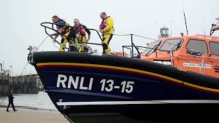 Scarborough Lifeboat launch and recovery [upl. by Larine231]