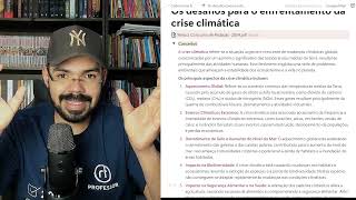 Desafios para o enfrentamento à crise climática na contemporaneidade [upl. by Yhprum]