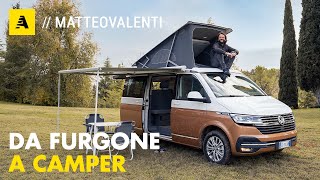 Come si trasforma un FURGONE in un CAMPER Tutti i SEGRETI del Volkswagen CALIFORNIA [upl. by Eldin]