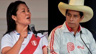 Perus Fujimori takes early lead in tight presidential runoff [upl. by Ahsilak]