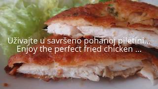 Pohana pileća prsaPerfectly fried and chicken fillet [upl. by Crenshaw]