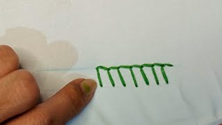 Lesson no 8buttonhole stitch step by step [upl. by Ettennod]