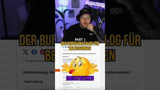 Der Bußgeldkatalog für Beleidigungen🤬👮‍♂️😂Part 1 zarbex twitch clips foryou viralshorts fyp [upl. by Culliton552]