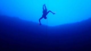 Deathdefying free dives push boundaries [upl. by Vanhomrigh]