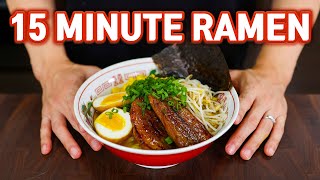 15 Minute Homemade RAMEN Easy Miso Ramen Recipe [upl. by Roleat]