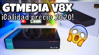 GTMedia V8X ¿Mejor Receptor Satélite BARATO 2020  Review y Tutorial [upl. by Haididej]