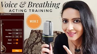 Voice Training For Actors  Pitch Tone Volume Breathing Acting Training Part 2 [upl. by Lleraj]