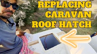 Replace Broken Caravan Roof HatchVent  Grab A Quick Fix With The Dad Tricks [upl. by Alohs319]