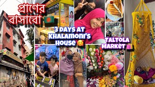 প্রাণের বাসাবো♥️🇧🇩3 days in Khalamoni’s house🥰Taltola Market🛍️Sheikh Rezwana Raisa🌷 [upl. by Bethena588]