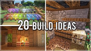 20 Minecraft Build Ideas For When Youre Bored [upl. by Morrissey]