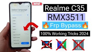 Realme C35 Frp Bypass  how frp bypass realme c35  realme c35 frp 2024  new security update 2nd [upl. by Halbert]