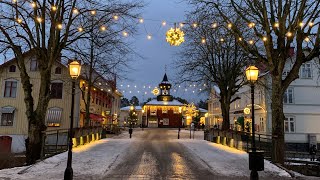 Sweden Small Town Walk Trosa Romantic and picturesque Ambient sound and some guiding captions [upl. by Archie]